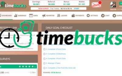 Plataforma para ganar dinero Online: Timebucks